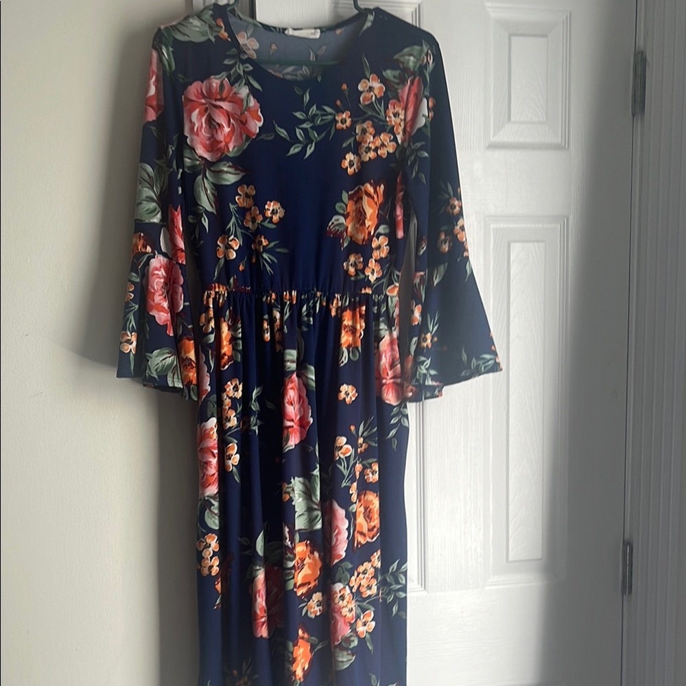 Floral Navy Dress